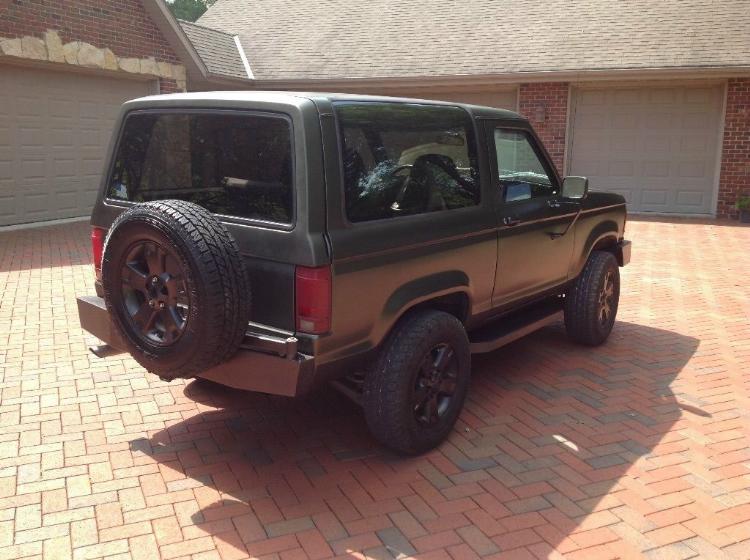 custom rear tire carrier