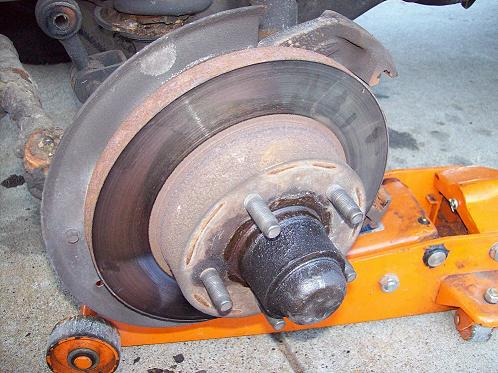 Wheel and tire removed