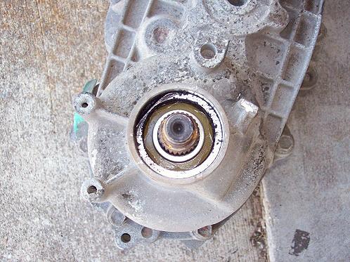 Output flange removed