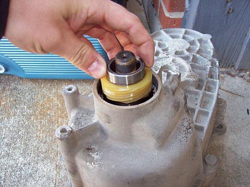 Remove speedometer worm gear