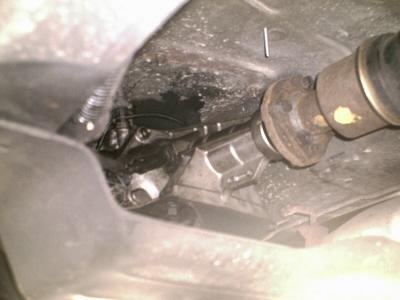 1990 Bronco II 2WD transmission output adapter with four-bolt flange.