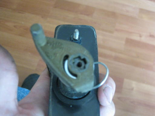 Pull the handle straight out of the gate