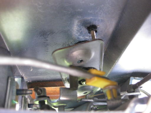 Remove the inside retaining plate