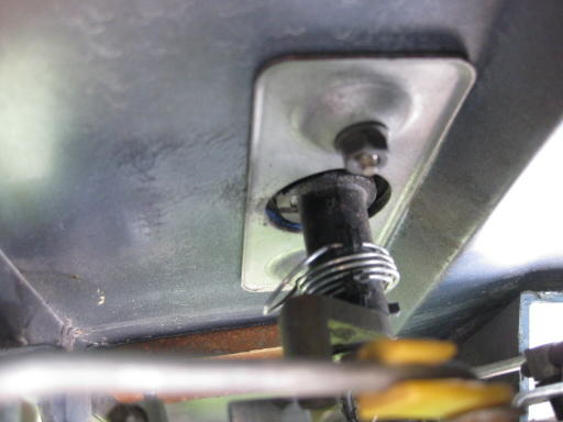 Remove the latch release handle