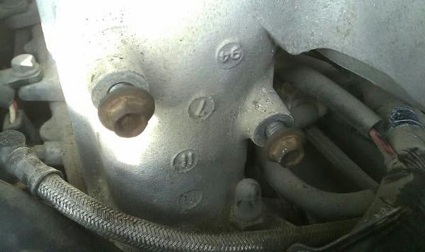 Return bolts to original hole