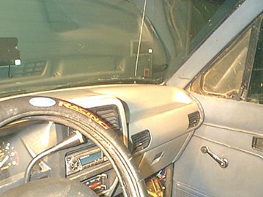 1989–1990 dashboard installed in a 1984–1988 Ford Bronco II