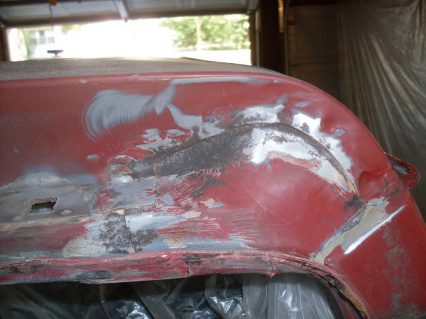 More rust under rear hatch