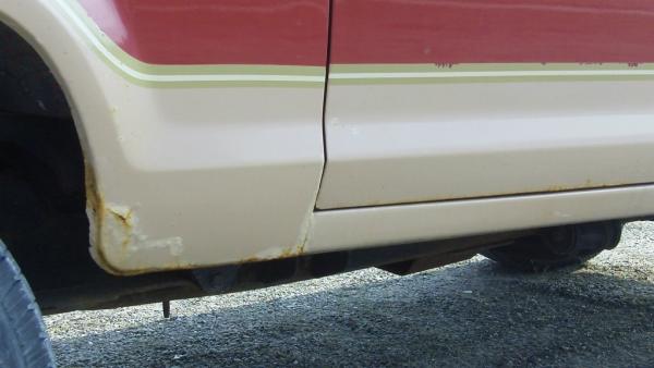 rust in lower fender