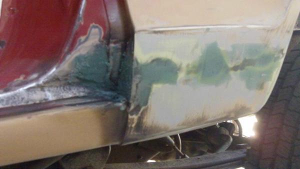 More duraglass being applied