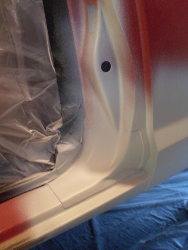 Epoxy primer door jamb