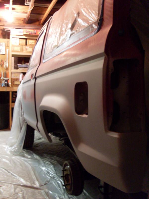 Epoxy primer quarter panel