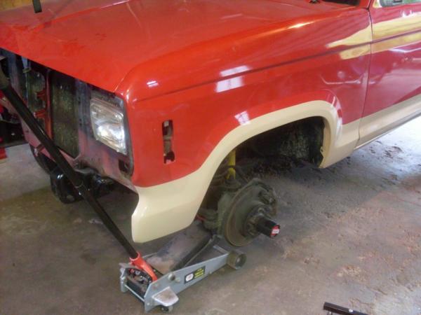 Painted drivers fender