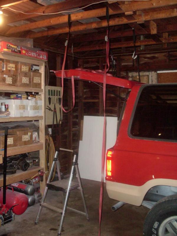 Reinstall Ford Bronco II rear hatch