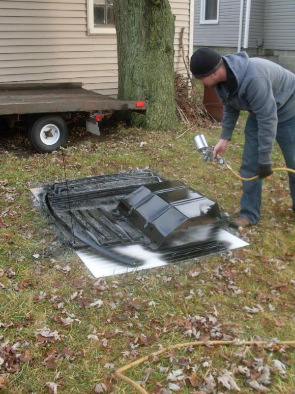 Single stage black paint