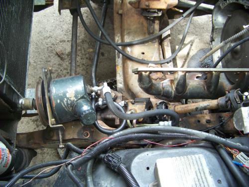 Engine cross member after being cleaned with oven cleaner - Pic #2