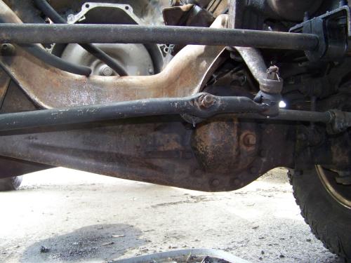 Front axle after being cleaned with oven cleaner