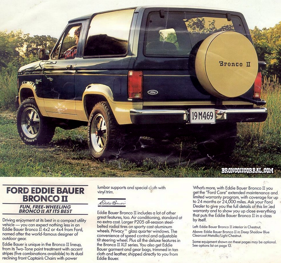 1987 Ford Bronco II Eddie Bauer Brochure