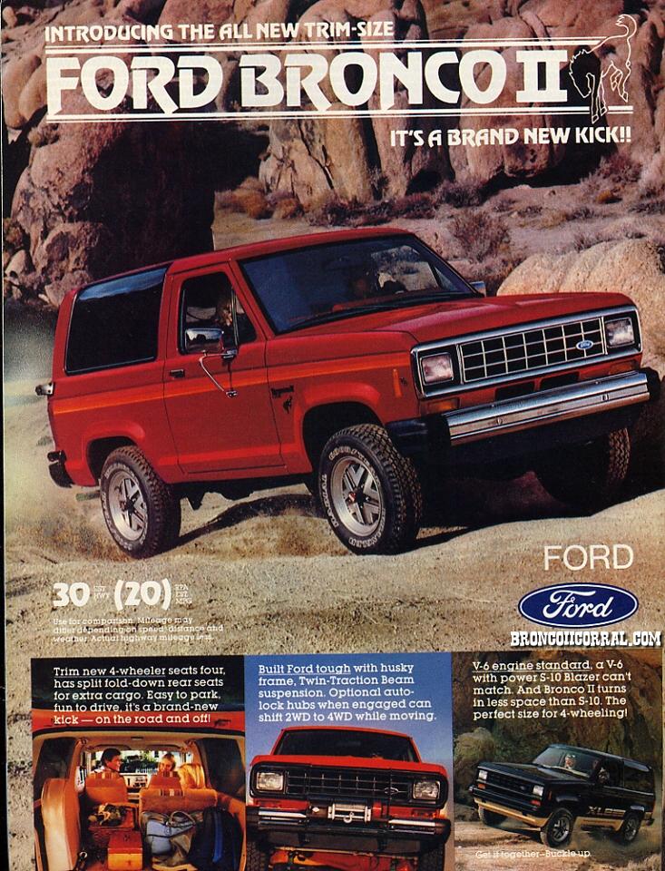 1984 Ford Bronco II Advertisement