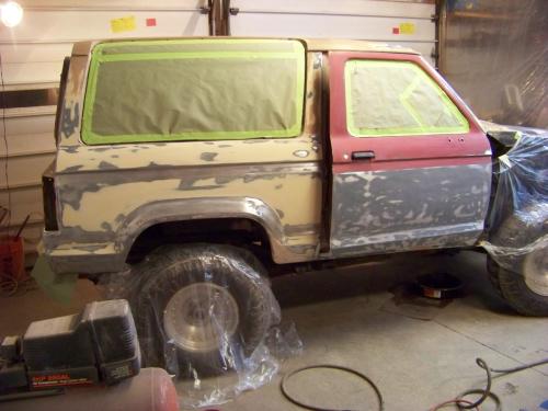 Project Bronco II body work