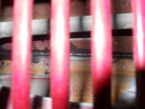 View of rubber sealant