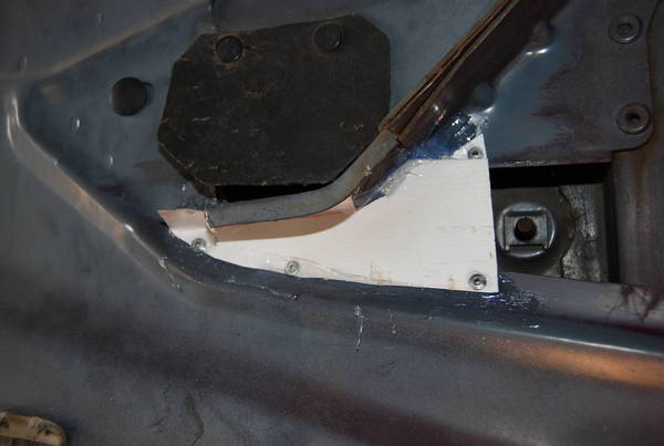 Area blocked below drain hole