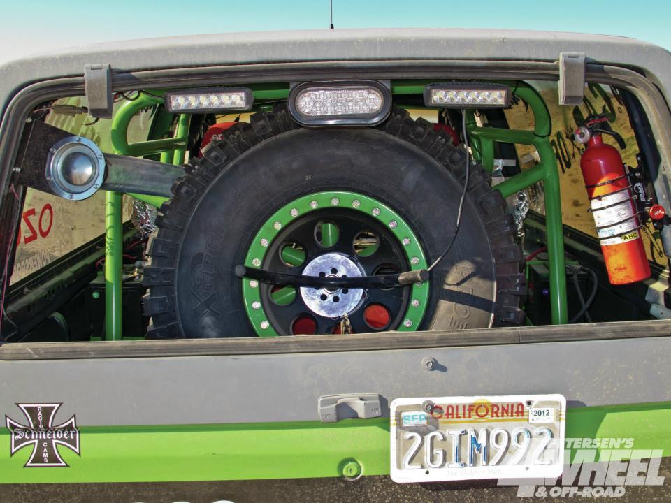 King of Hammers Bronco II Rear Cargo Area, Spare Tire, and Roll Cage