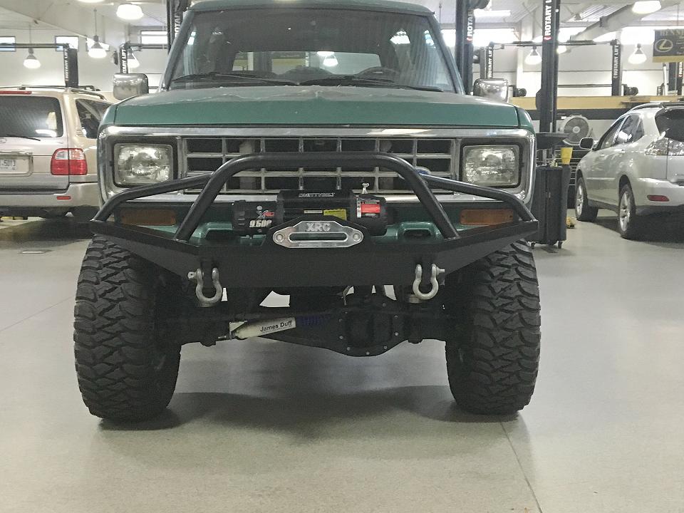 1987 Ford Bronco II winch bumper and Smittybilt winch