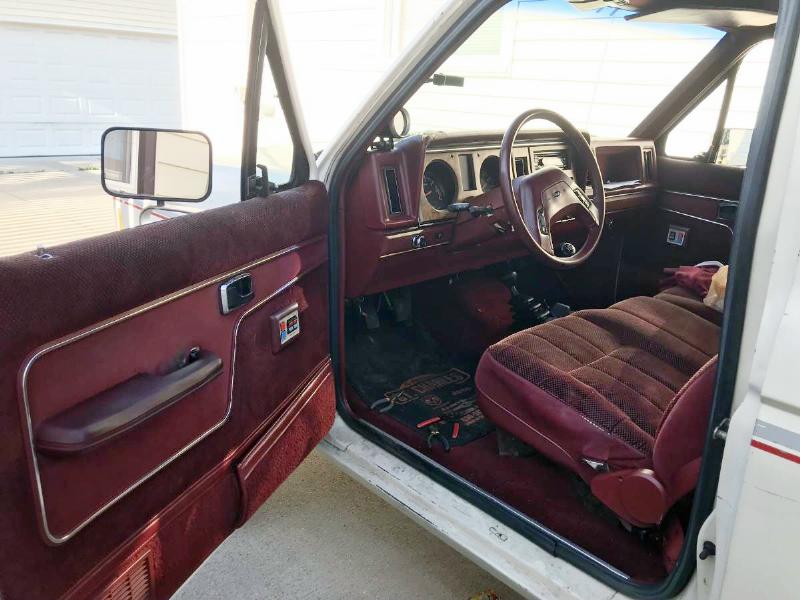 Ford Bronco II red interior