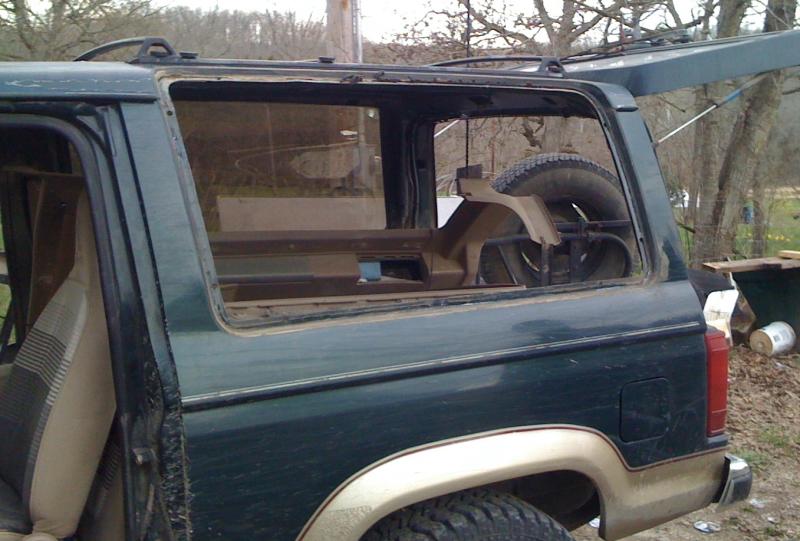 Removing Bronco II Rear Side Windows