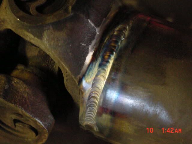 TIG welded driveshaft