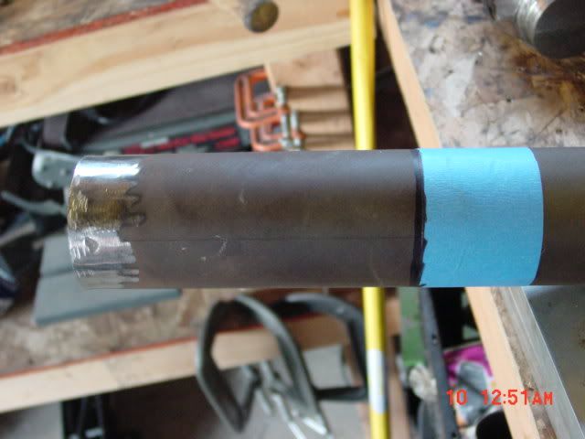 Cut mark on driveshaft tube