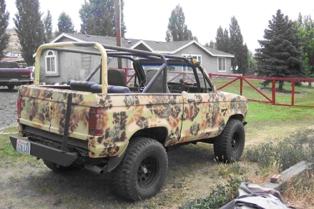 Ford Bronco II Chop Top With A Roll Cage - Passenger Side