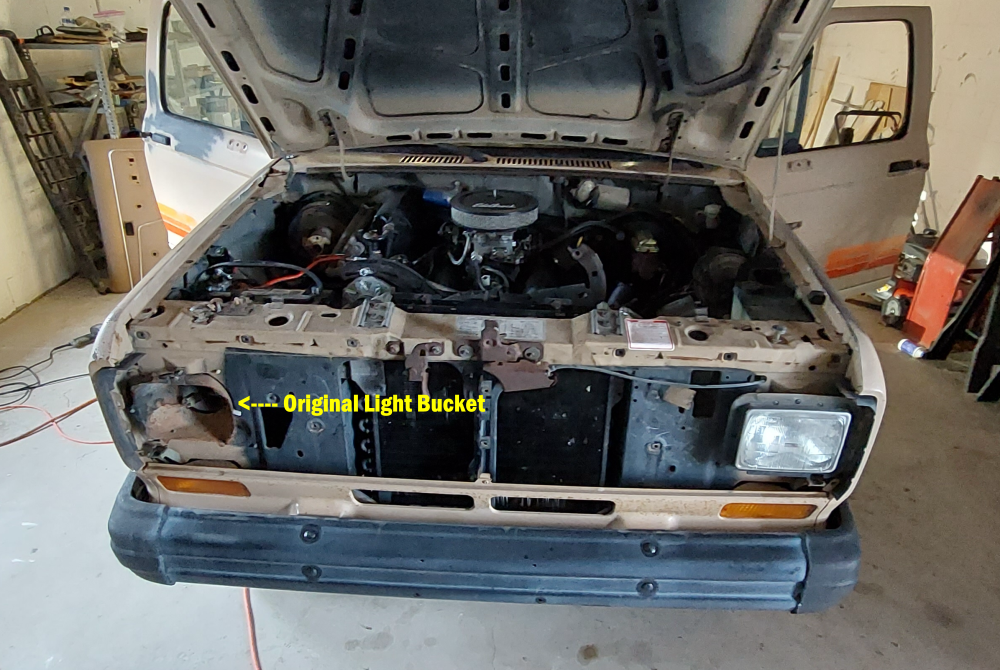 how to convert a Ford Bronco II to round headlights - 2