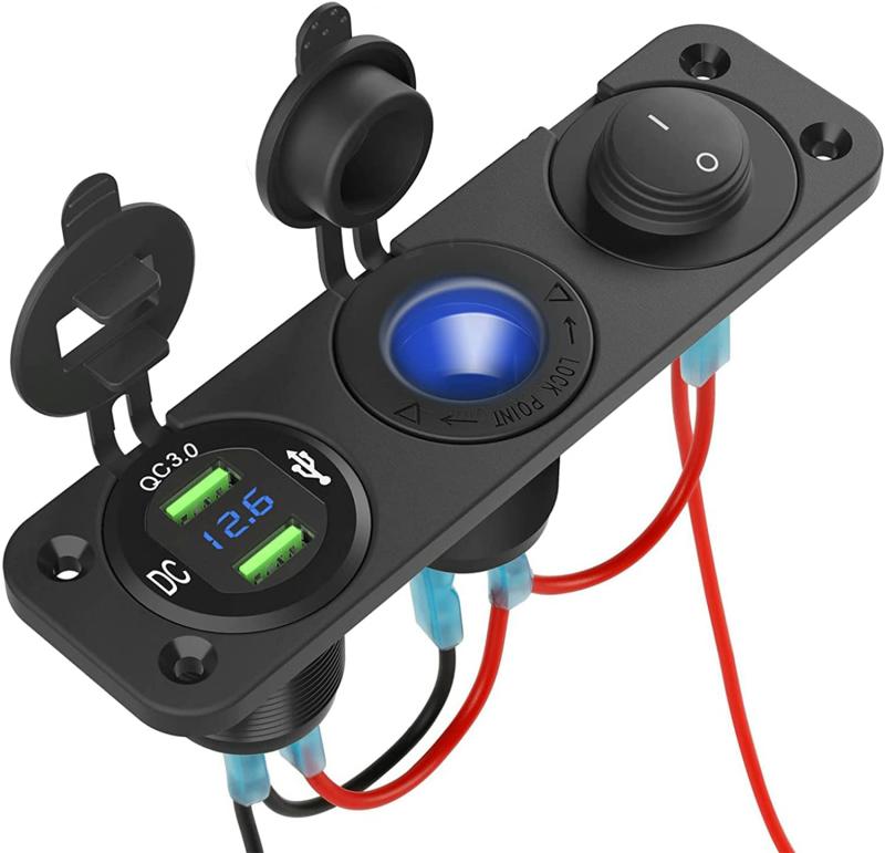 Nilight 2-gange rocker switch panel