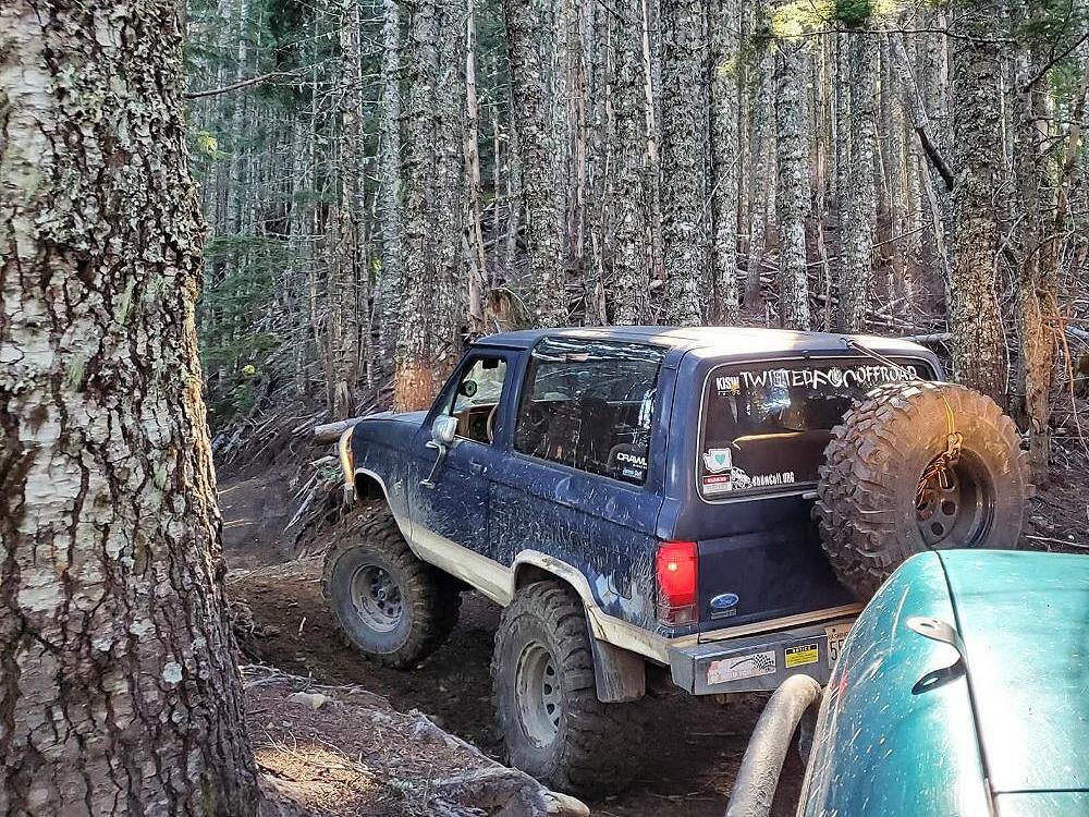 1985 Ford Bronco II on the trail