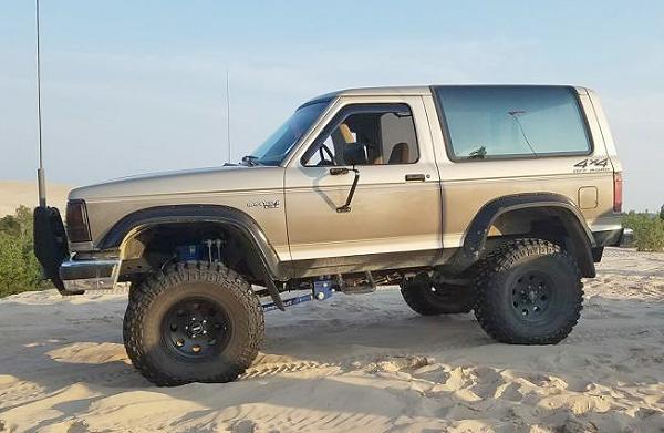 Ford Bronco II With 5.5-Inch James Duff Lift, 2-Inch Body Lift, Cutout Fender Flares, and 35-Inch Tires