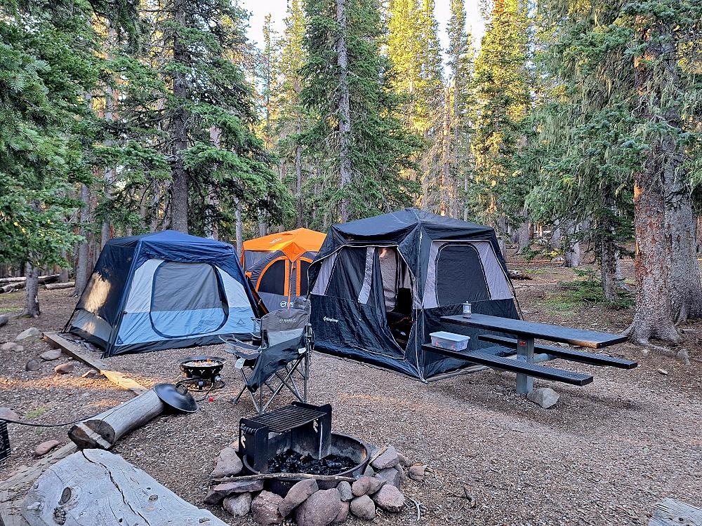 Colorado campsite with Gazelle and RapidTent ground tents