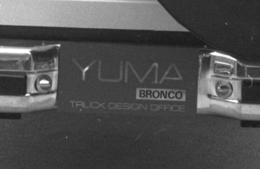 Ford Bronco II Yuma License Plate